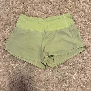 Lululemon Athletica Green Athletic Shorts Lightweight Moisture-Wicking